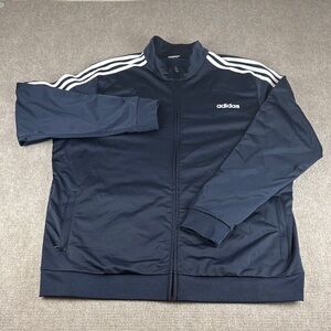 Adidas Men's Classic Navy Blue w/White 3-Stripes Vintage-Style "adidas" Logo